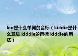 kid是什么單詞的音標(biāo)（kiddie是什么意思 kiddie的音標(biāo) kiddie的用法）