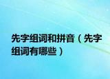先字組詞和拼音（先字組詞有哪些）