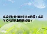 高等學校教師職業(yè)道德修養(yǎng)（高等學校教師職業(yè)道德規(guī)范）