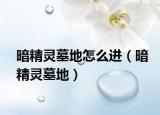 暗精靈墓地怎么進(jìn)（暗精靈墓地）