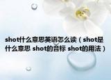 shot什么意思英語怎么讀（shot是什么意思 shot的音標(biāo) shot的用法）