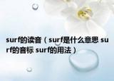 surf的讀音（surf是什么意思 surf的音標 surf的用法）