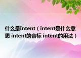 什么是Intent（intent是什么意思 intent的音標(biāo) intent的用法）
