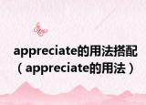 appreciate的用法搭配（appreciate的用法）