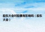 股東大會(huì)對(duì)股票有影響嗎（股東大會(huì)）