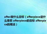 after發(fā)什么音標（afterpiece是什么意思 afterpiece的音標 afterpiece的用法）