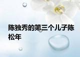 陳獨(dú)秀的第三個(gè)兒子陳松年