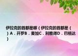伊拉克的首都是哪（伊拉克的首都是（　　）A．開(kāi)羅B．麥加C．利雅得D．巴格達(dá)）