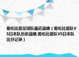 哥倫比亞足球隊(duì)最近戰(zhàn)績(jī)（哥倫比亞隊(duì)VS日本隊(duì)歷史戰(zhàn)績(jī),哥倫比亞隊(duì)VS日本隊(duì)比分記錄）