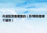 升富配資是哪里的（蘇f牌照是哪個城市）