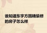 誰知道東宇方圓精裝修的房子怎么樣