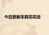 今日更新茉莉花花語