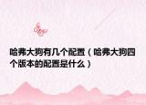 哈弗大狗有幾個(gè)配置（哈弗大狗四個(gè)版本的配置是什么）