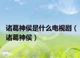 諸葛神侯是什么電視劇（諸葛神侯）