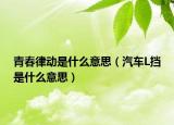 青春律動(dòng)是什么意思（汽車L擋是什么意思）