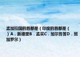 孟加拉國的首都是（印度的首都是（　?。〢．新德里B．孟買C．加爾各答D．班加羅爾）