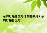 示廓燈是什么燈什么時候開（示廓燈是什么燈）