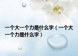 一個大一個力是什么字（一個大一個力是什么字）
