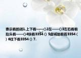 表示看的詞1.上下看——()2在——()3左右看看抬頭看——()4快看3354 () 5虔誠地看著3354 () 6往下看3354 () 7.