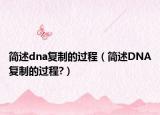 簡述dna復(fù)制的過程（簡述DNA復(fù)制的過程?）