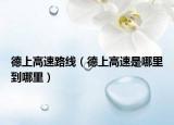 德上高速路線（德上高速是哪里到哪里）