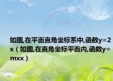 如圖,在平面直角坐標系中,函數(shù)y=2x（如圖,在直角坐標平面內(nèi),函數(shù)y=mxx）