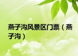 燕子溝風(fēng)景區(qū)門票（燕子溝）