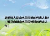 唐朝詩(shī)人是山水田園派的代表人物?（誰(shuí)是唐朝山水田園詩(shī)派的代表人物）