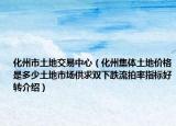 化州市土地交易中心（化州集體土地價格是多少土地市場供求雙下跌流拍率指標(biāo)好轉(zhuǎn)介紹）