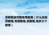 實數(shù)集自然數(shù)集整數(shù)集（什么是自然數(shù)集,有理數(shù)集,實數(shù)集,有多少個數(shù)集）