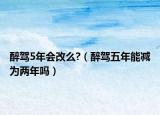 醉駕5年會改么?（醉駕五年能減為兩年嗎）