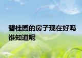 碧桂園的房子現(xiàn)在好嗎誰知道呢
