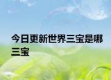 今日更新世界三寶是哪三寶