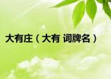 大有莊（大有 詞牌名）