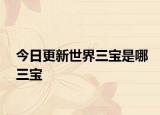 今日更新世界三寶是哪三寶
