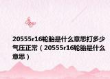20555r16輪胎是什么意思打多少氣壓正常（20555r16輪胎是什么意思）