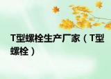T型螺栓生產廠家（T型螺栓）