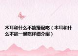 木耳和什么不能搭配吃（木耳和什么不能一起吃詳細介紹）