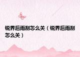銳界后雨刮怎么關(guān)（銳界后雨刮怎么關(guān)）
