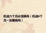 機油六個月必須換嗎（機油6個月一定要換嗎）