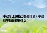 手動車上的檔位都是什么（手動擋車擋位都是什么）