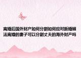 離婚后國外財產如何分割如何應對新婚姻法離婚的妻子可以分割丈夫的海外財產嗎