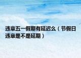 違章五一假期有延遲么（節(jié)假日違章是不是延期）