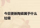 今日更新陶瓷屬于什么垃圾