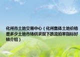 化州市土地交易中心（化州集體土地價格是多少土地市場供求雙下跌流拍率指標(biāo)好轉(zhuǎn)介紹）