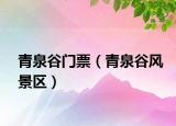 青泉谷門票（青泉谷風(fēng)景區(qū)）