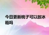 今日更新桃子可以放冰箱嗎