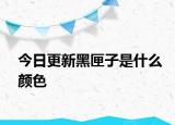 今日更新黑匣子是什么顏色