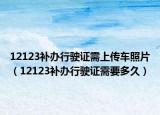 12123補辦行駛證需上傳車照片（12123補辦行駛證需要多久）