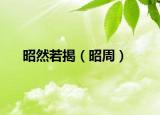 昭然若揭（昭周）